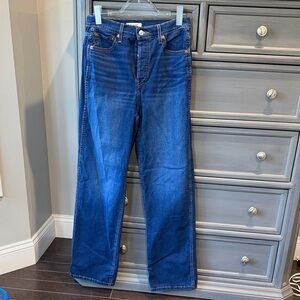 RE/DONE Classic Blue Denim straight leg Jeans size 27